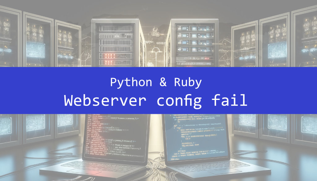 Python & Ruby webserver config – the great misunderstanding